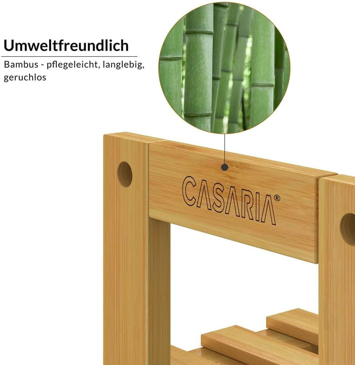 Casaria® Wandregal Holz Hängeregal 60x54cm 3 Ablagen Belastbarkeit 30kg Bad Wohnzimmer Flur Kinderzi
