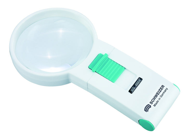 ÖKOLUX plus mobil Handleuchtlupe - 12 D / 4-fach / 70 mm / 6500 K
