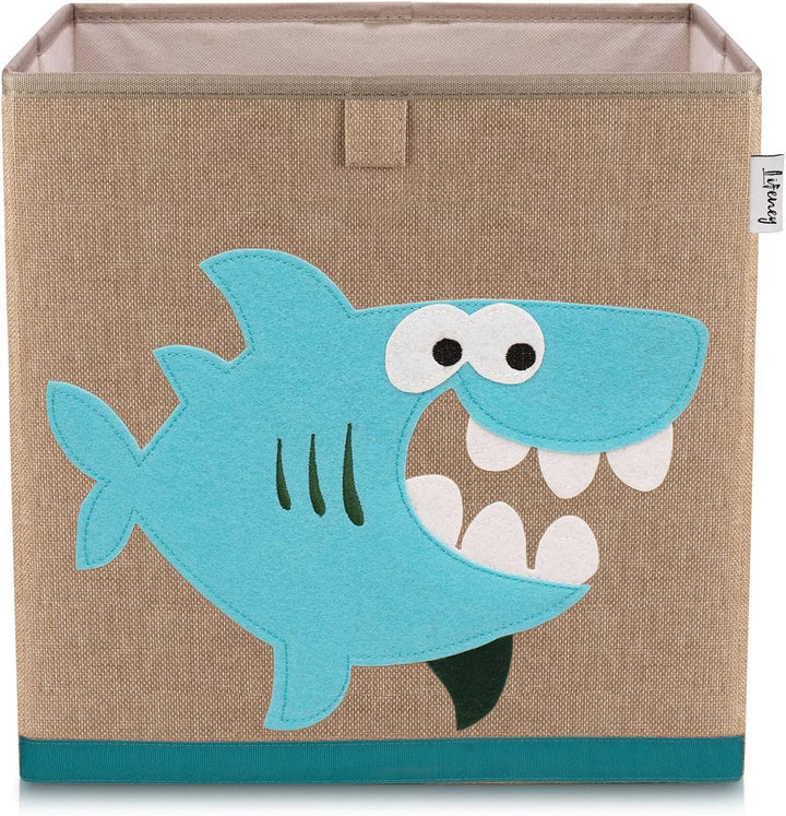 Aufbewahrungsbox im 3er Set Krebs, Hai und Koala I Dreierpack Spielzeugbox mit Tiermotiv passend für