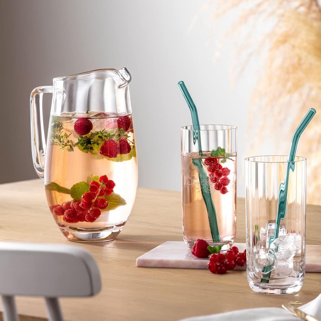 Villeroy & Boch - Rose Garden Glaskrug 1,5 Liter Klar, Spülmaschinenfest, Glas Karaffe, Wasserkrug,