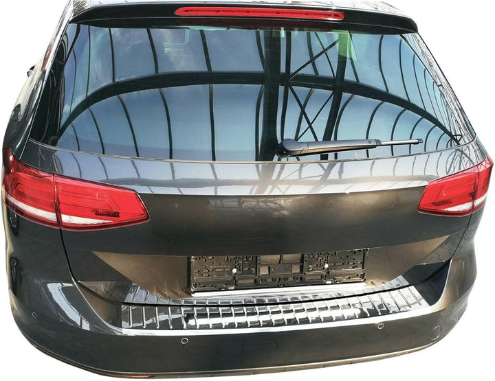 Ladekantenschutz Edelstahl CHROM kompatibel für VW GOLF 7 VARIANT BJ 2013-2017 | mit Abkantung | pre