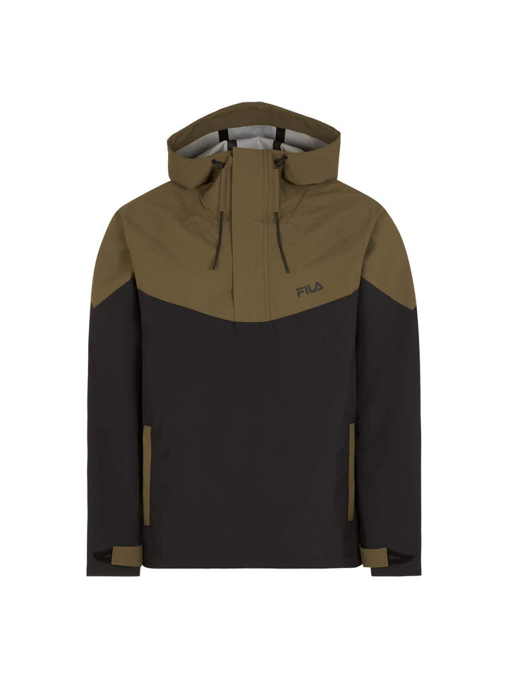 FILA Herren Trencin Windbreaker Pull-on Jacket XS Moonless Night-Burnt Olive, XS Moonless Night-Burn