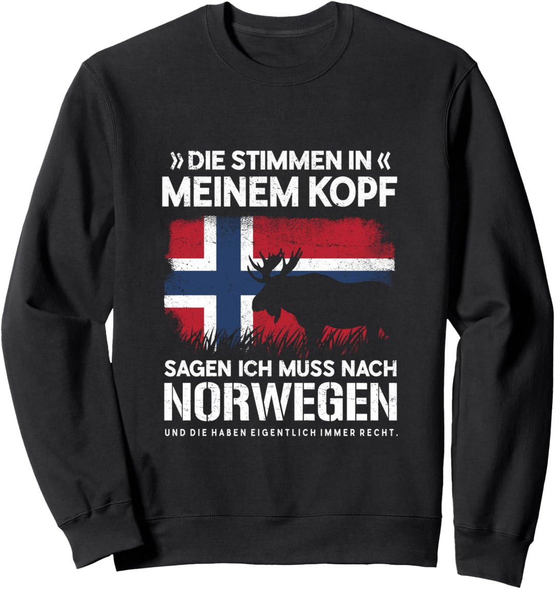 Norwegische Flagge Noreg Norge Skandinavien Norwegen Sweatshirt
