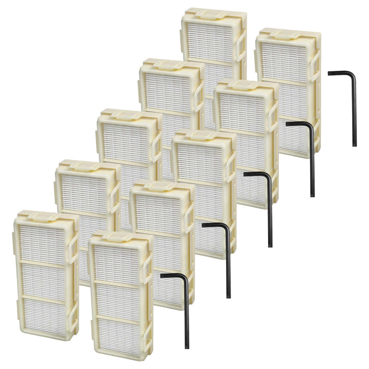 vhbw 10x HEPA Filter kompatibel mit Dyson Airblade V HU02 | AB12 Händetrockner - H13, Gelb