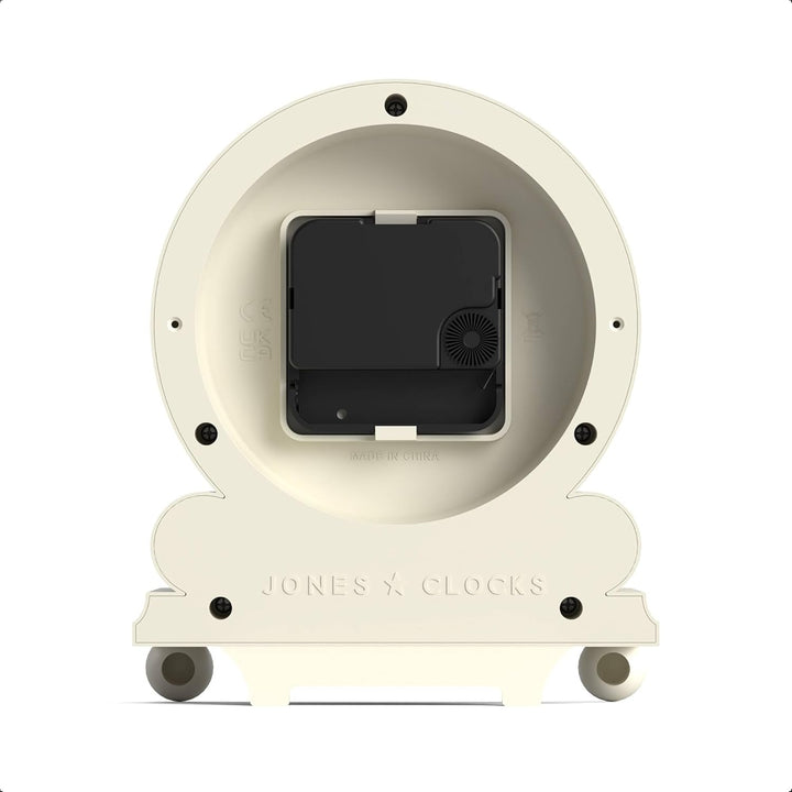 JONES CLOCKS® Maida Vale kaminuhr | Kleine traditionelle schreibtischuhr | Blasscreme | Hübsch und c