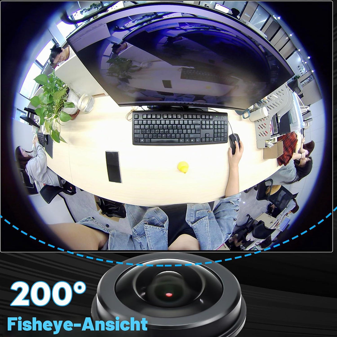 Svpro 5MP 30FPS USB Kameramodul, M12 Fisheye Objektiv, Ultra Weitwinkel 200 Grad Webcam Board IMX335