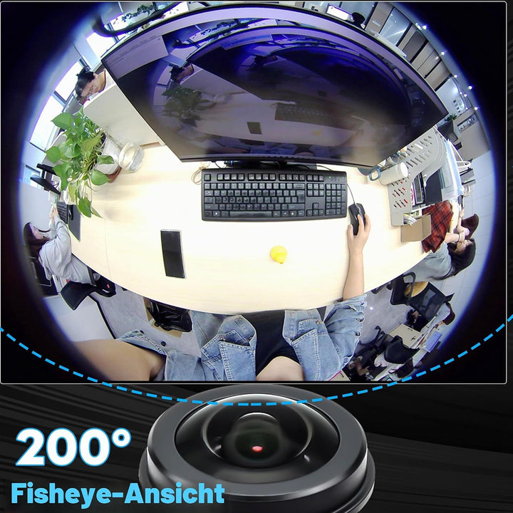 Svpro 5MP 30FPS USB Kameramodul, M12 Fisheye Objektiv, Ultra Weitwinkel 200 Grad Webcam Board IMX335