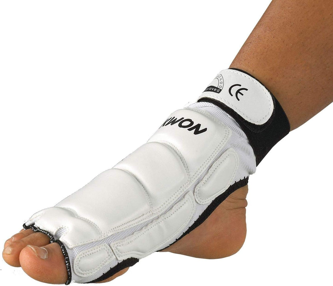Kwon Taekwondo Fuss Protektor Weiss S, Weiss S