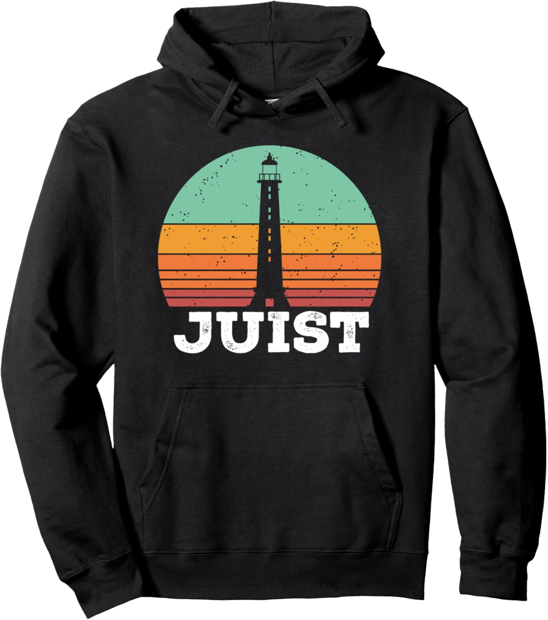 Juist Insel Nordsee Vintage Retro Urlaub Pullover Hoodie