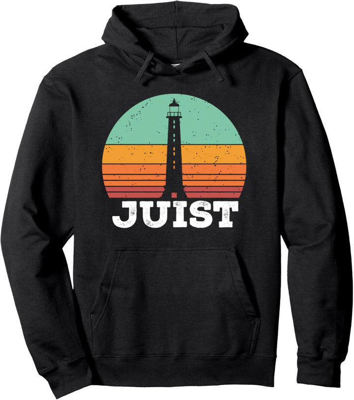 Juist Insel Nordsee Vintage Retro Urlaub Pullover Hoodie