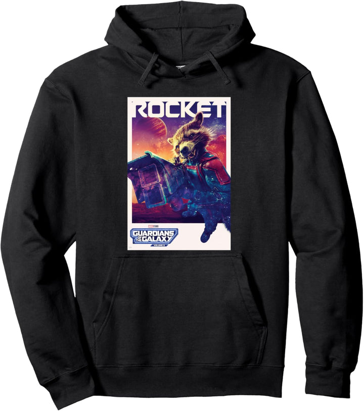 Marvel Guardians of the Galaxy Volume 3 Rocket Poster Pullover Hoodie