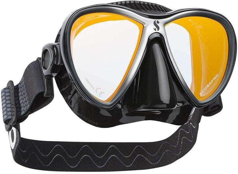 Scubapro Synergy Twin Trufit Scuba Diving Mask schwarz/silber (BLK/SILVER MIRROR), schwarz/silber (B