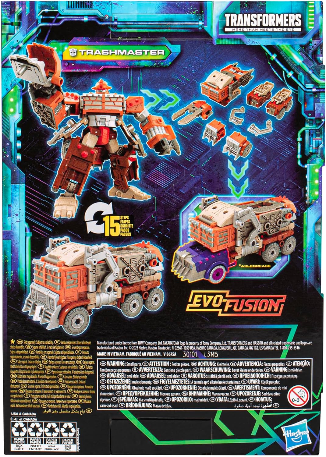 Transformers Legacy Evolution Voyager-Klasse Trashmaster 17,5 cm grosse Action-Figur für Jungen und