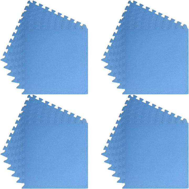 vidaXL 24x Bodenmatte 8,64 m² EVA-Schaum Blau Schutzmatten Puzzlematten Bodenschutzmatten Sportmatte
