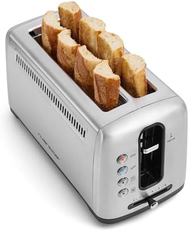 Riviera & Bar GP540A Toaster, 2 Schlitze, extralang, Edelstahl