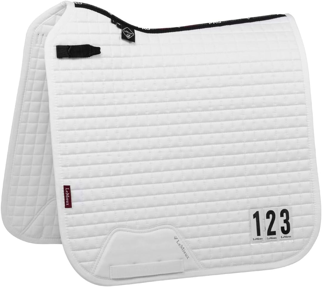 LeMieux Pro Sport Dressage Square Standard Strap ProSport Dressur, quadratisch, Standardgurt, Weiss,