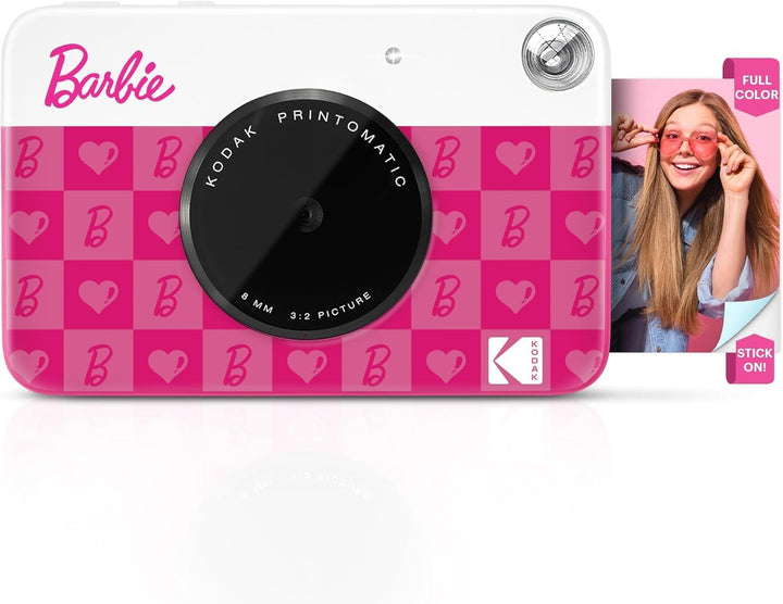 Barbie x Kodak Printomatic Vollfarb-Sofortdruck-Digitalkamera + KODAK 2"x3" Premium-Fotopapier (50 B