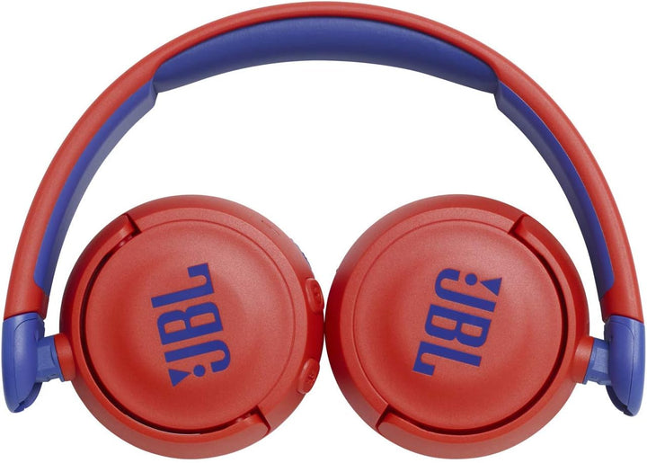 JBL Jr310 BT On-Ear Kinder-Kopfhörer in Rot-Blau – Kabellose Bluetooth-Ohrhörer mit Headset und Fern