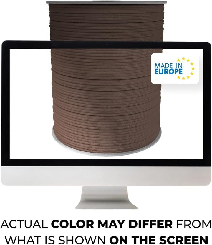 EdcX 3mm Nylon Paracord 425 (15, 30, 50 und 100m) - Typ II, 100% Nylonseil, 3 Litzen Seil, 3mm Nylon