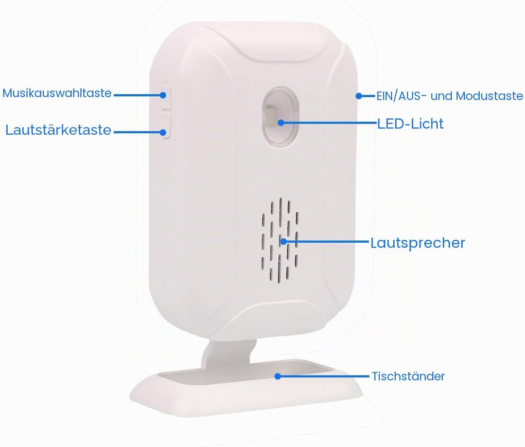 Mengshen Bewegungsmelder Alarm, Türklingel Alarm für Haustür/Einfahrt/Zuhause/Laden/Briefkasten, Ala