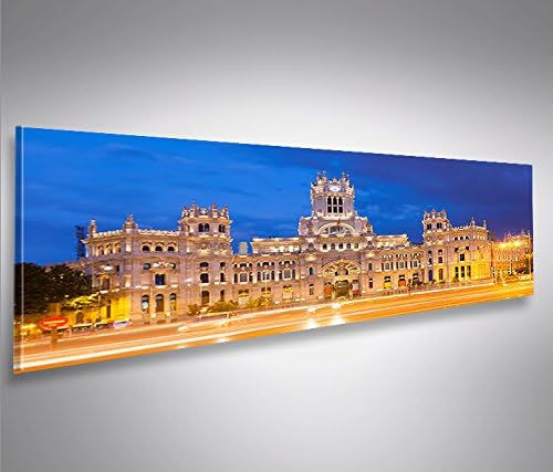 islandburner Bild Bilder auf Leinwand Madrid Panorama XXL Poster Leinwandbild Wandbild Art up Your L