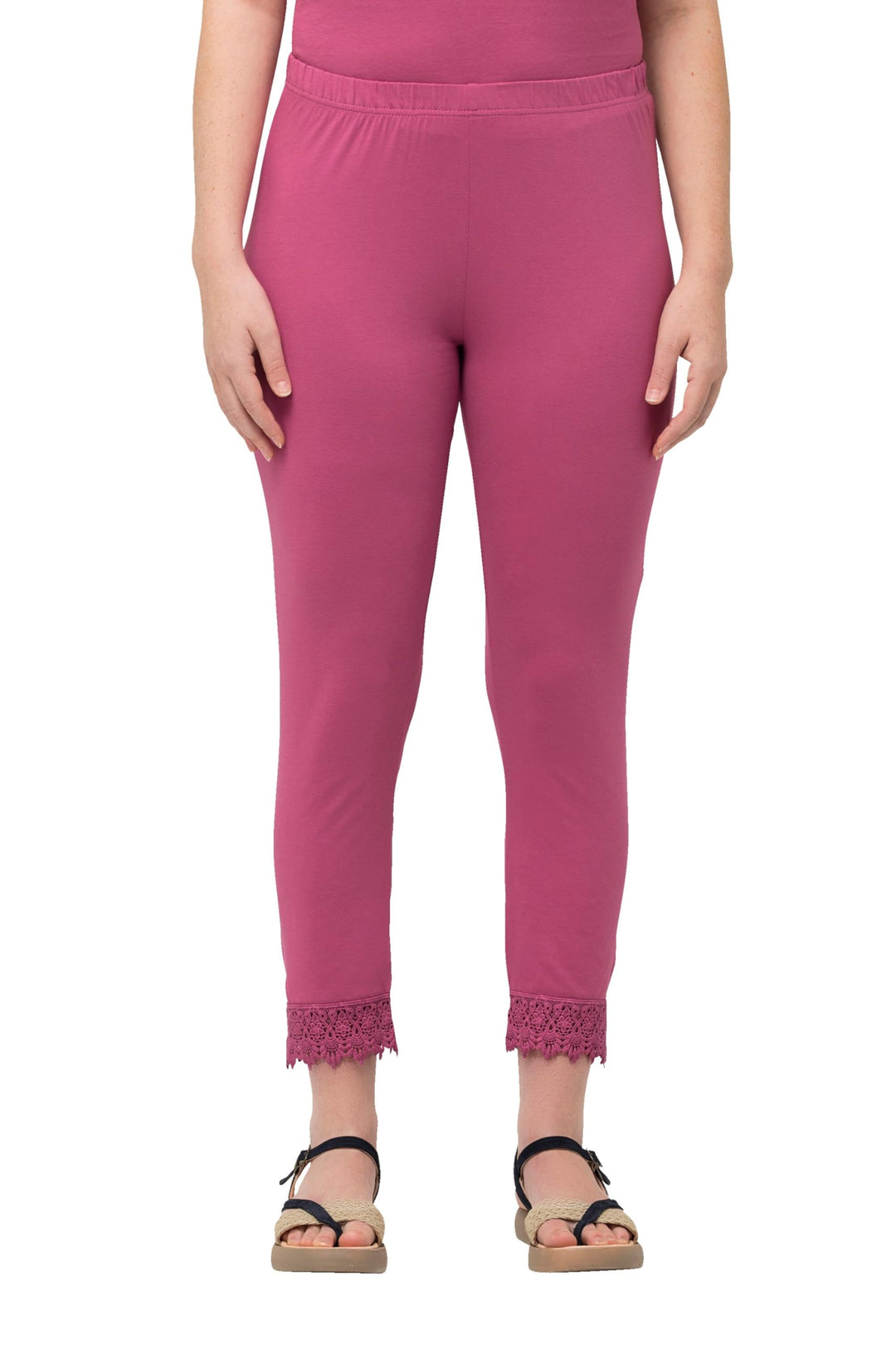 Ulla Popken Damen Hosen 45W Fuchsia, 45W Fuchsia