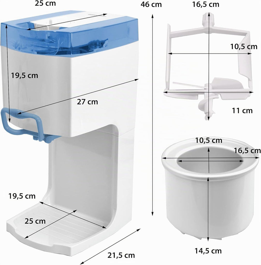 Syntrox Germany Softeismaschine für Zuhause | 4in1 Eismaschine für Softeis, Frozen Joghurt &amp; Sorbet