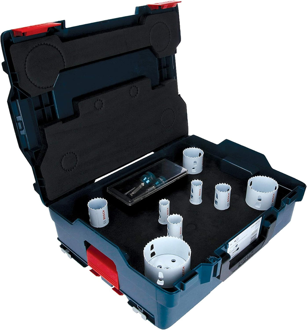 Bosch Professional 11 tlg. Lochsäge Progressor for Wood & Metal Set (für Holz und Metall, Ø 22-83 mm
