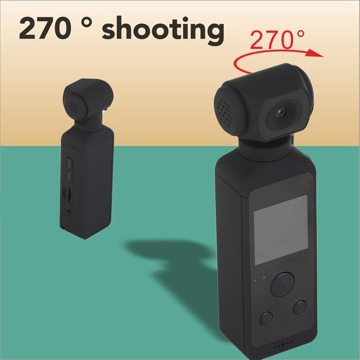 Ejoyous 4K Action Kamera, Bodycam Körperkamera Videocamcorder mit 270° drehbarem, verwacklungsfreiem