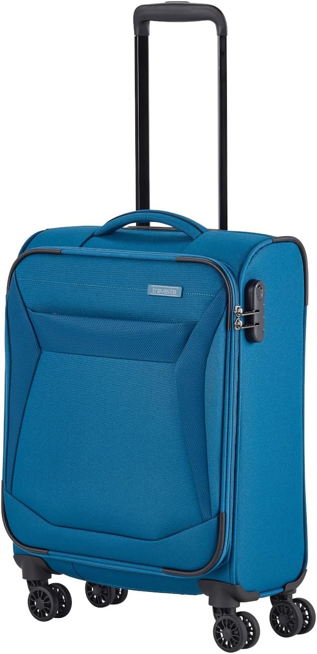 Travelite Chios - 4-Rollen-Kabinentrolley S 55 cm Petrol Trolley Handgepäck (55 cm) Petrol, Trolley