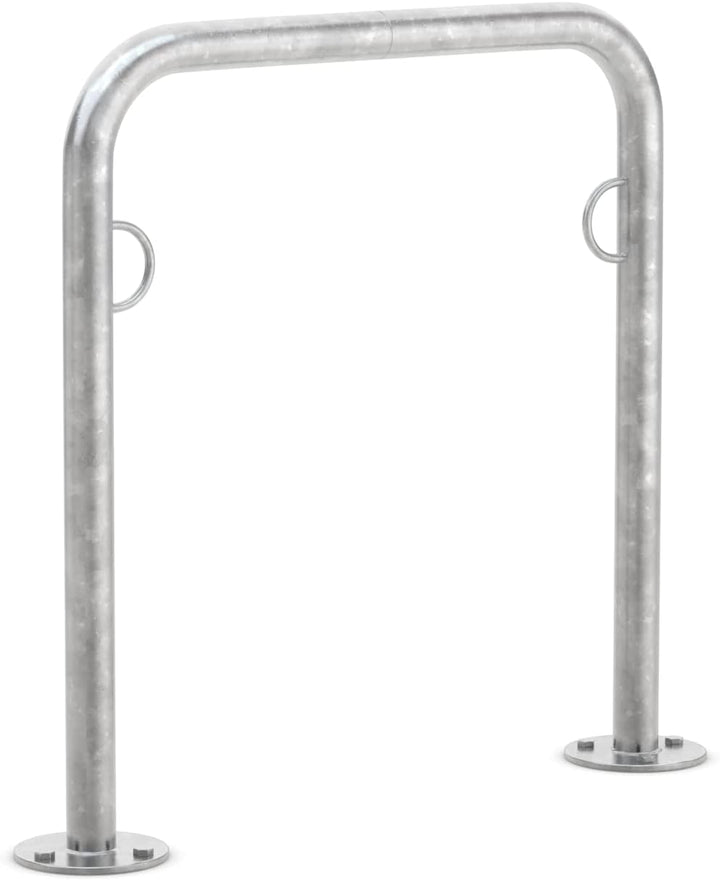 Fahrradanlehnbügel Trust 11, 3er Pack, zum Aufdübeln | 750mm | mit Ringösen | Fahrradständer für 2 F