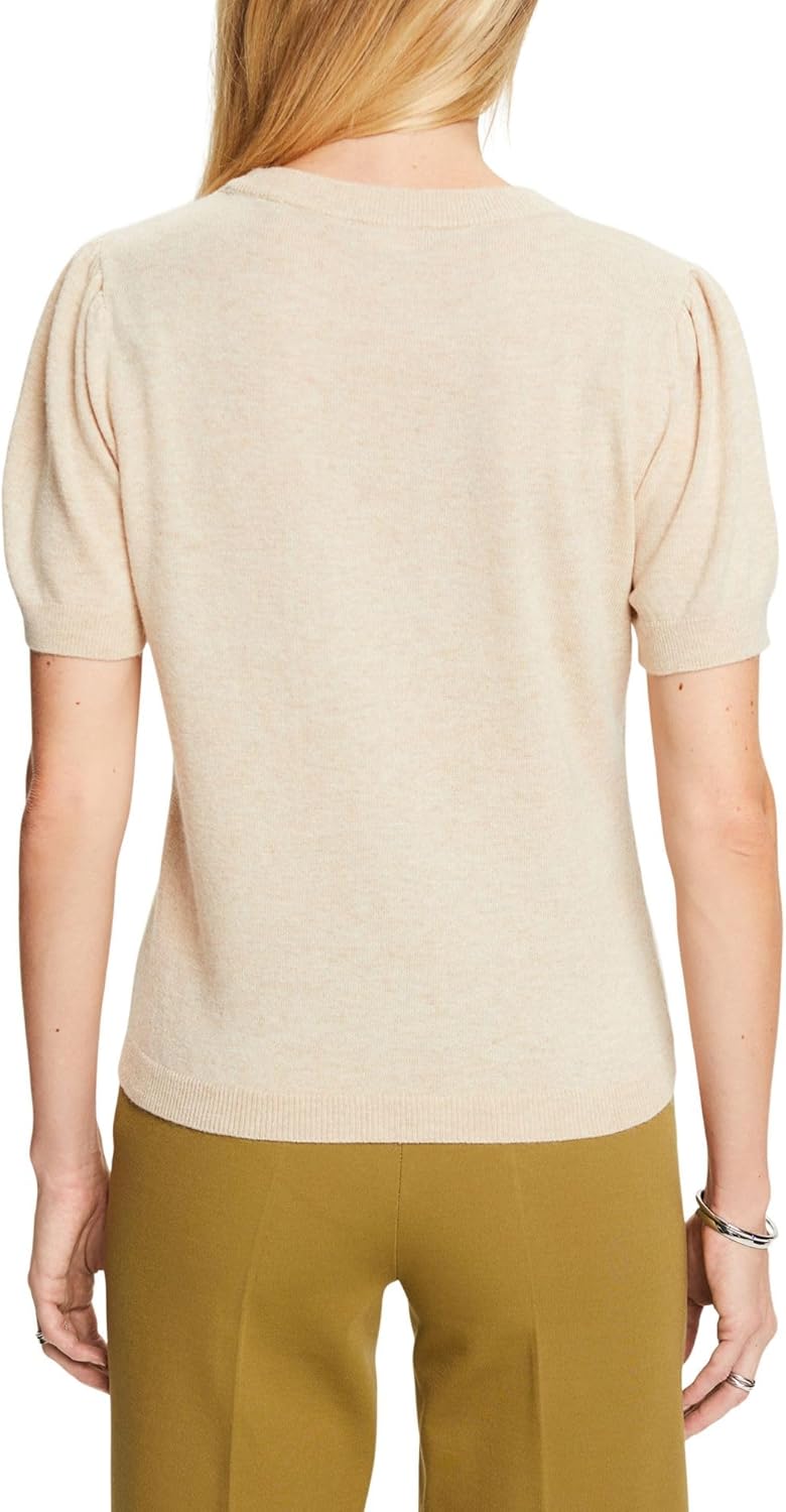 ESPRIT Damen Pullover L 299/Cream Beige 5, L 299/Cream Beige 5