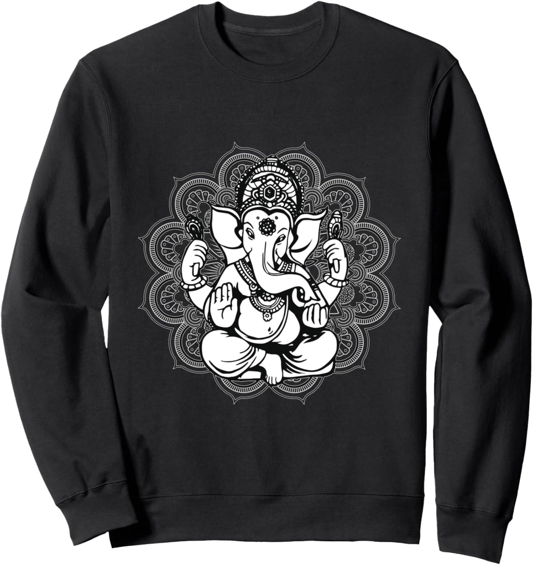 Lord Ganesha Mandala Yoga Meditation Sweatshirt