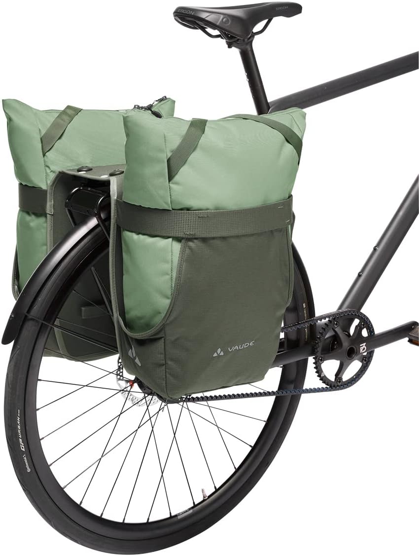 VAUDE TwinShopper - Fahrradtasche mit praktischer Shoppermöglichkeit, 44 Liter - Taschen einzeln nut