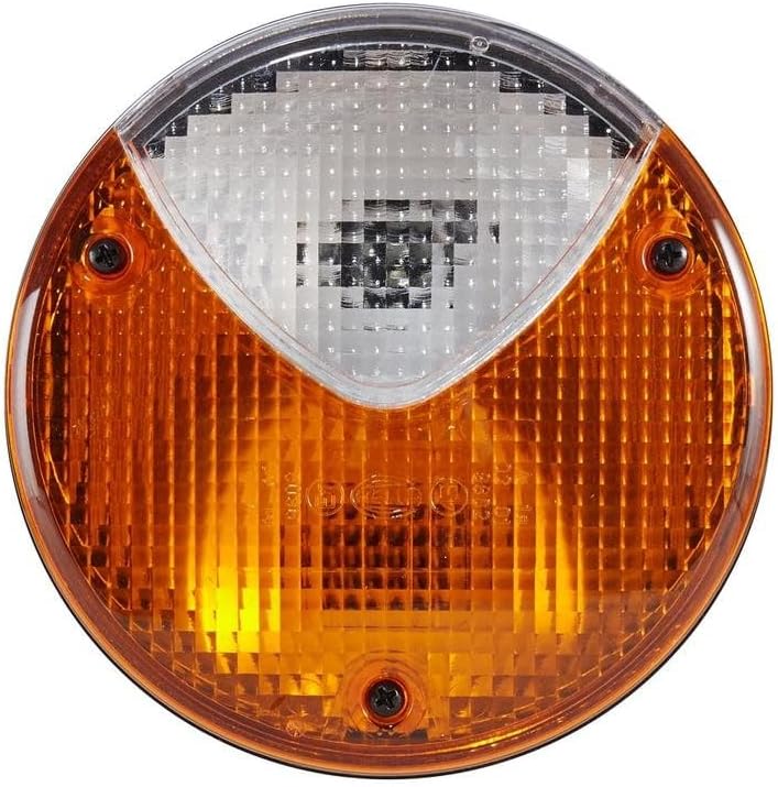 HELLA - Blinkleuchte - Halogen - 24/12V - Anbau/geschraubt - Lichtscheibenfarbe: gelb/weiss - Stecke