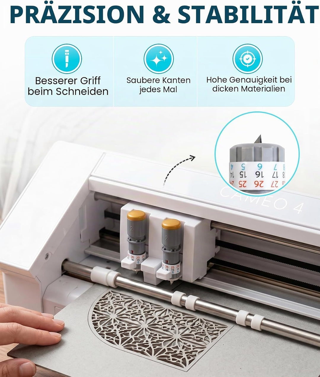 Silhouette America Silhouette 3 mm Kraft Klinge nur für Cameo 4, Grau, Grau