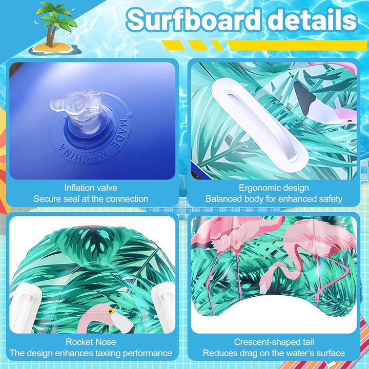 dellyy Aufblasbares Bodyboard Kinder HLN, HLN