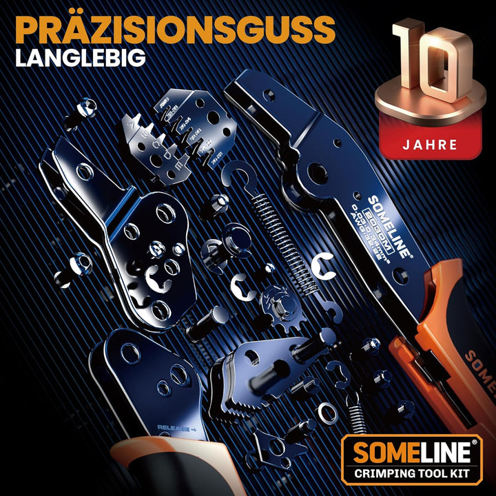 SOMELINE® Crimpzange Stecker Set, JST-PH 2,0mm/JST-XH 2,5mm/Dupont 2,54mm Stecker Set, Es gibt 27 St