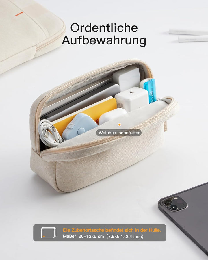 Inateck 360° Schutz Laptoptasche, Kompatibel mit 14 Zoll MacBook M1/M2/M3/M4/M5 Pro/Max 2021-2026, L