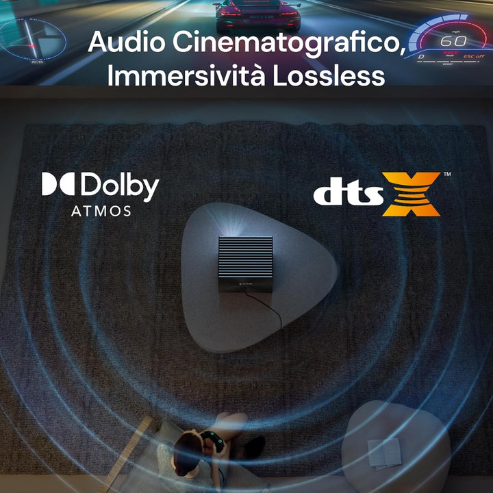 Valerion StreamMaster Plus2 4K Beamer, 4ms Low Latency für Gaming, Dolby Vision, IMAX Enhanced,kompa