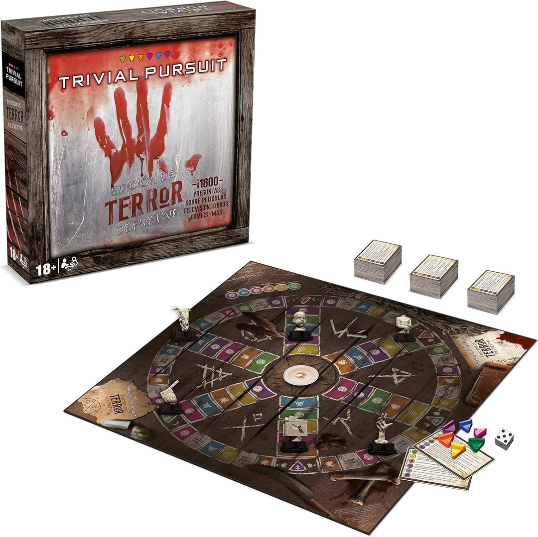 Winning Moves Trivial Pursuit de Terror - Brettspiel mit 1800 Fragen - spanische Version