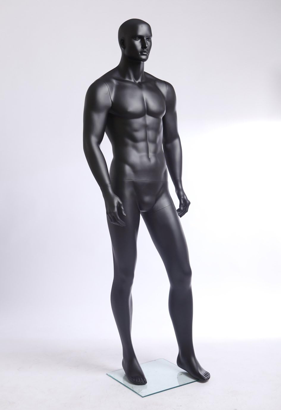 Euroton XM-11-8 schwarz lackierte abstrakte Schaufensterpuppe in Matt Mannequin Mann männliche Schau