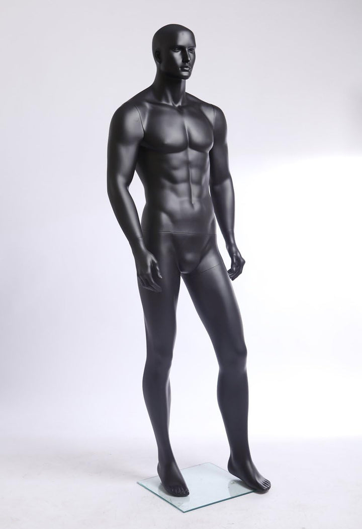 Euroton XM-11-8 schwarz lackierte abstrakte Schaufensterpuppe in Matt Mannequin Mann männliche Schau