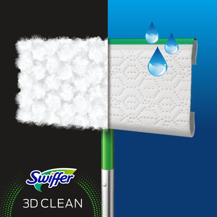 Swiffer Staubfänger, 3D-Reinigung, Nachfüllpackungen, Trockentücher für Böden, 7 Einheiten, fängt un