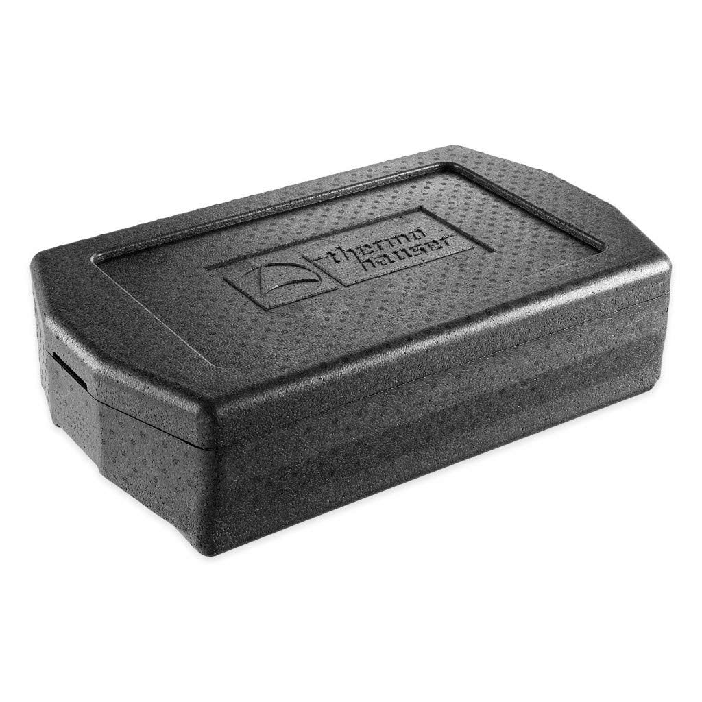 thermohauser EPP-Thermobox GN 1/1 Comfort mit Deckel - 21 Liter - 67 x 40 x 18,5 cm - schwarz - mit