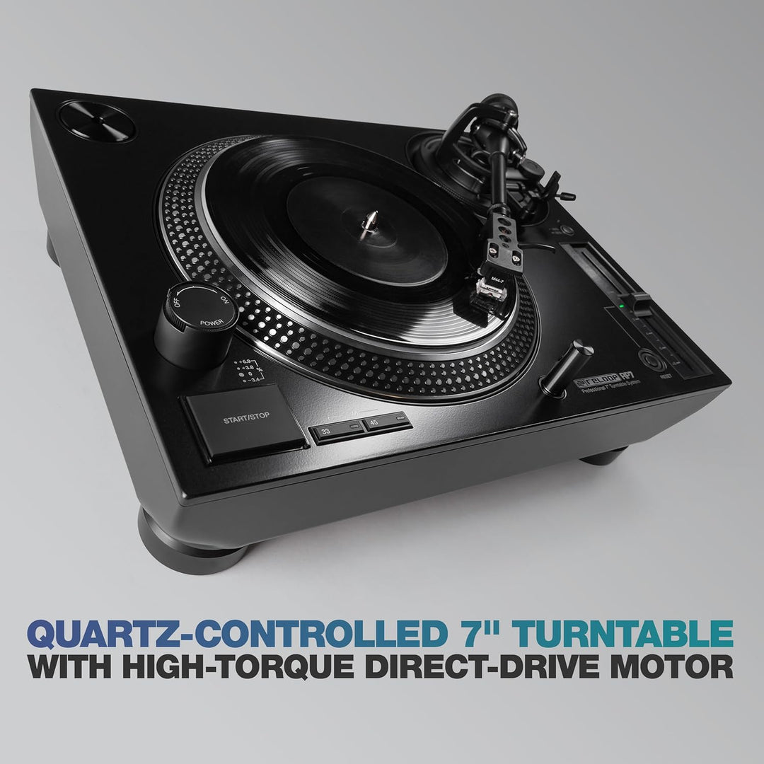 Reloop RP-7000 MK2 – Professioneller DJ Plattenspieler mit Upper Torque Quartz Direktantrieb, neuer
