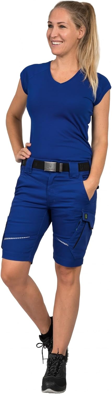 Leibwächter Kurzehose Damen Shorts Flex LINE Kornblau-schwarz Nr. FLXDK20 Grösse 36
