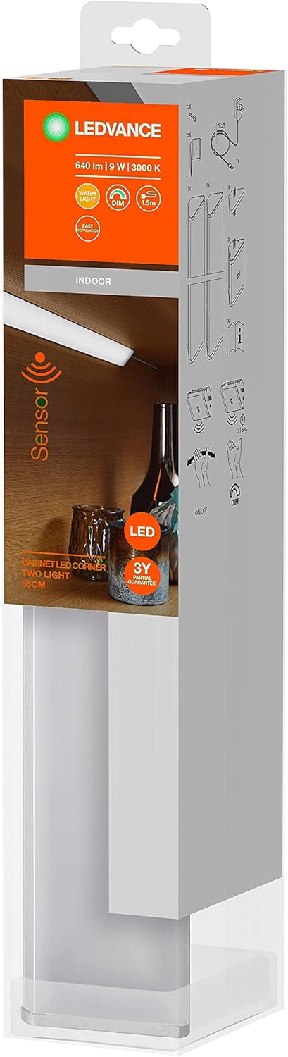 LEDVANCE LED Unterbau-Leuchte, Leuchte für Innenanwendungen, Warmweiss, Integrierter Sweep-Sensor, L