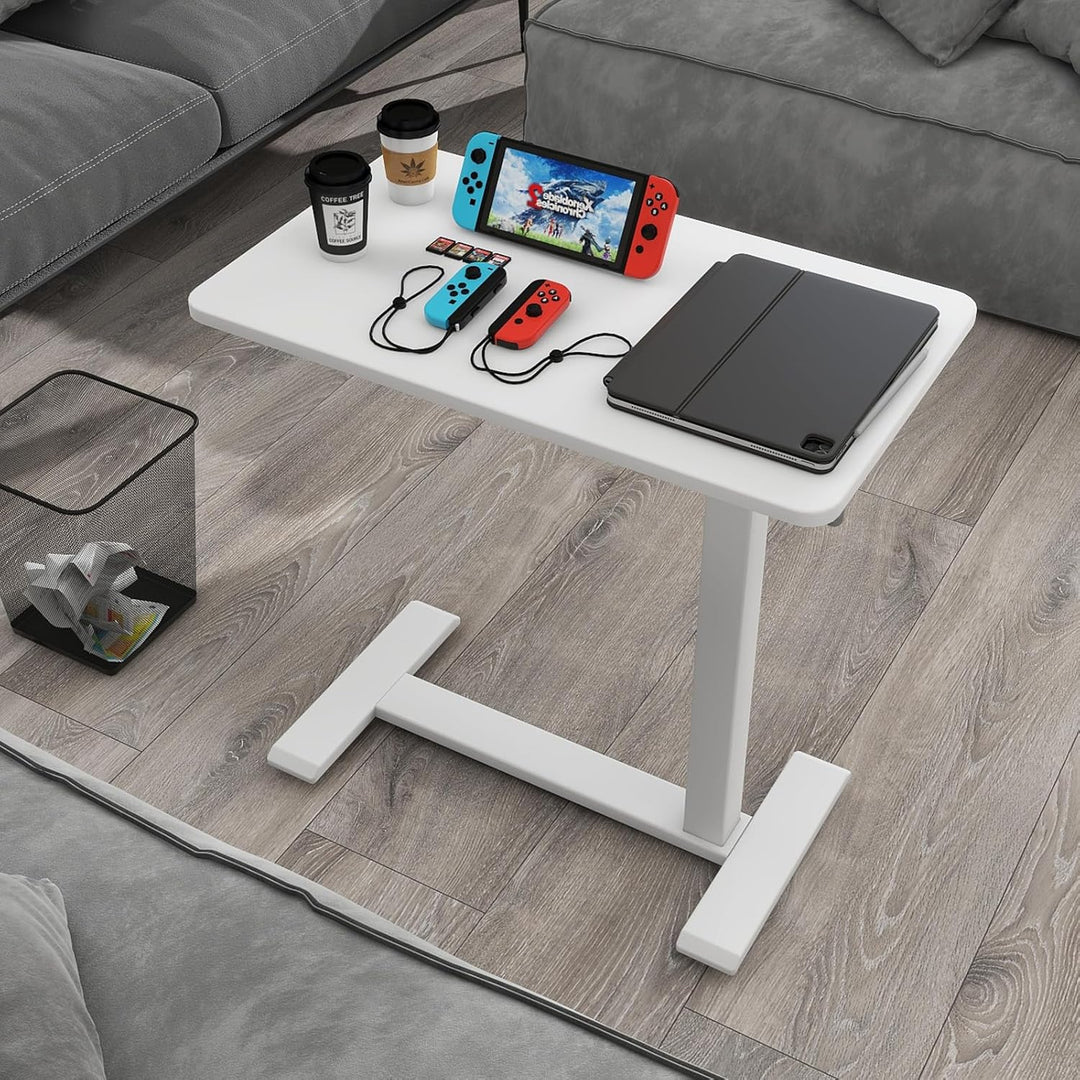 PUNCIA Laptoptisch höhenverstellbar 66-100cm drehbarer Laptopständer mit Rollen mobiles Stehpult Übe