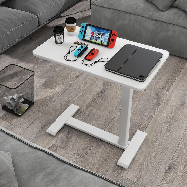 PUNCIA Laptoptisch höhenverstellbar 66-100cm drehbarer Laptopständer mit Rollen mobiles Stehpult Übe